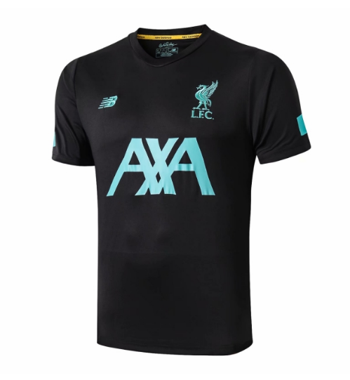 camisetas de fútbol negras entrenamiento de Liverpool 2019-2020